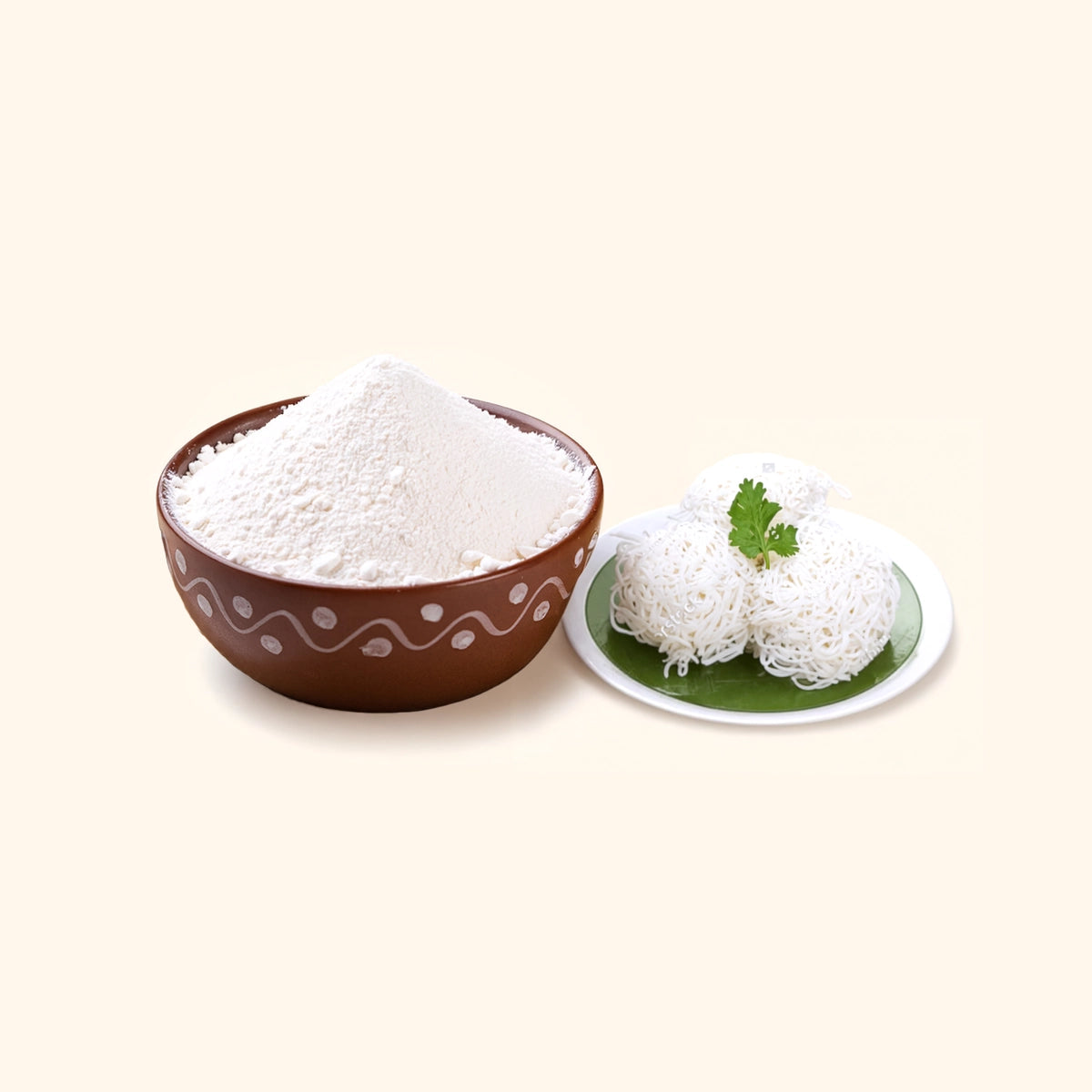 White Idiyappam Rice Powder