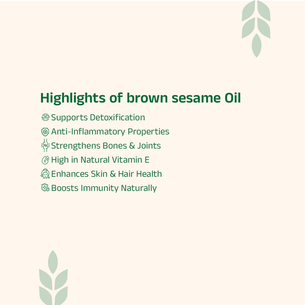 Sesame Oil (Brown Gingelly Seed)