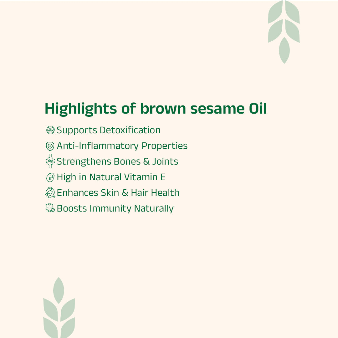 Sesame Oil (Brown Gingelly Seed)