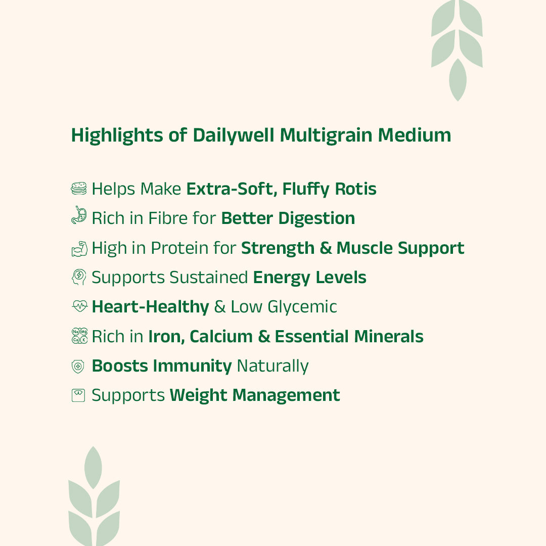 Dailywell Multigrain Medium Atta